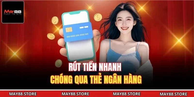 Rút tiền nhanh chóng qua thẻ ngân hàng 